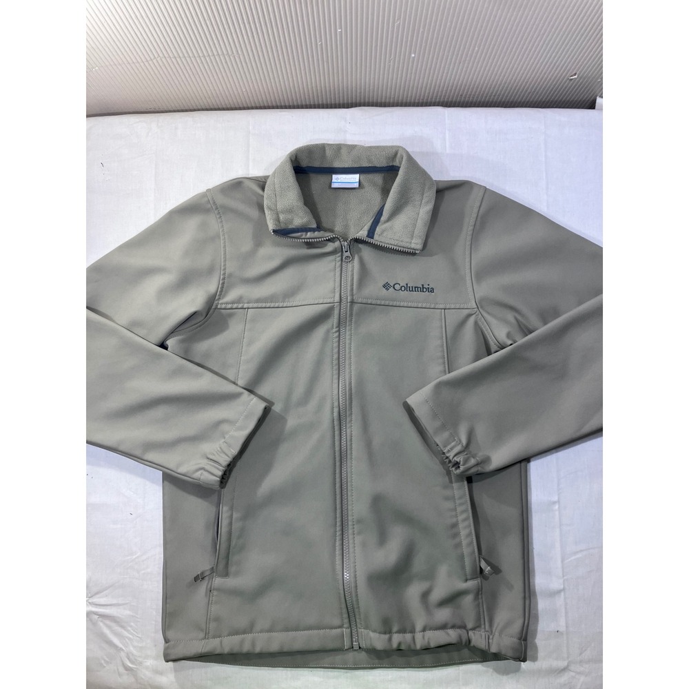 Columbia Women Fleece Lined Softshell Jacket Gray Size Small Outdoor